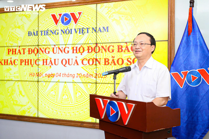 Tổng Giám đốc Đỗ Tiến Sỹ phát biểu tại lễ phát động. (Ảnh: Minh Đức)