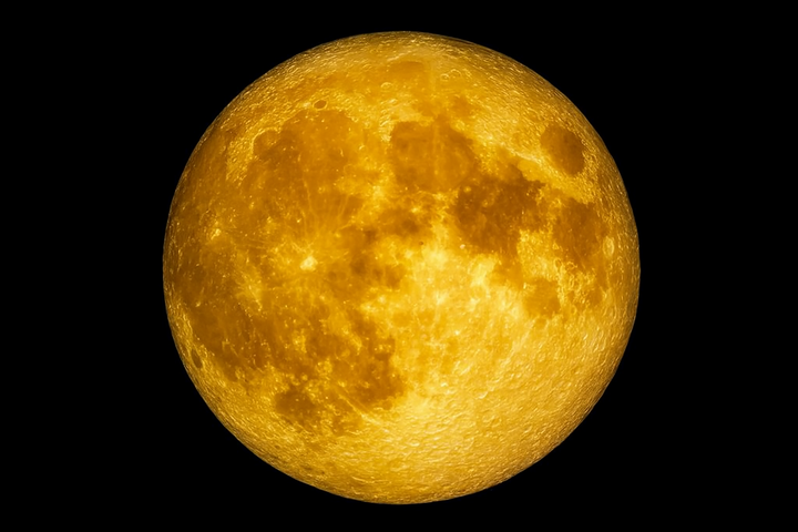 슈퍼문이 뜨는 동안 달은 더 밝게 보입니다. (출처: NASA)