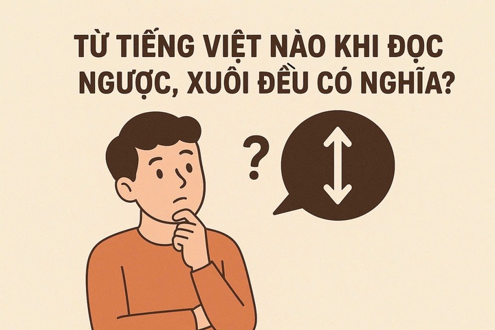 คำเวียดนามคำใดที่มีความหมายเมื่ออ่านไปข้างหน้าหรือข้างหลัง?