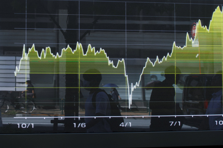 Thị trường chứng khoán Tokyo tăng mạnh sáng 6/10. (Ảnh: Reuters)