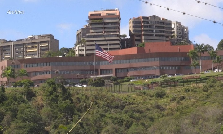 Đại sứ quán Mỹ tại Caracas. (Ảnh: BNO)