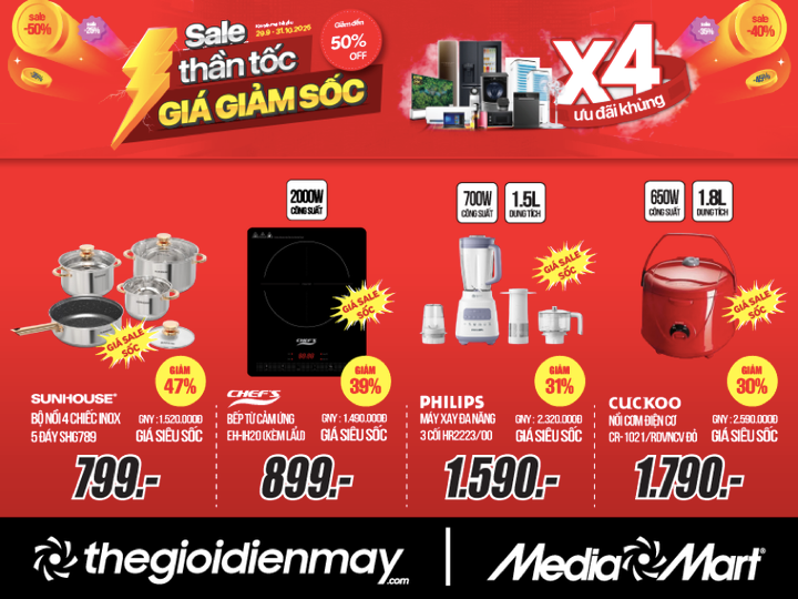 Sale thần tốc - giá giảm sốc: MediaMart sale lớn đến 50% hàng nghìn mặt hàng - 4