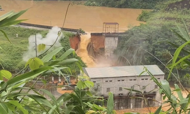 Vỡ đập thủy điện Bắc Khê 1 ở Lạng Sơn