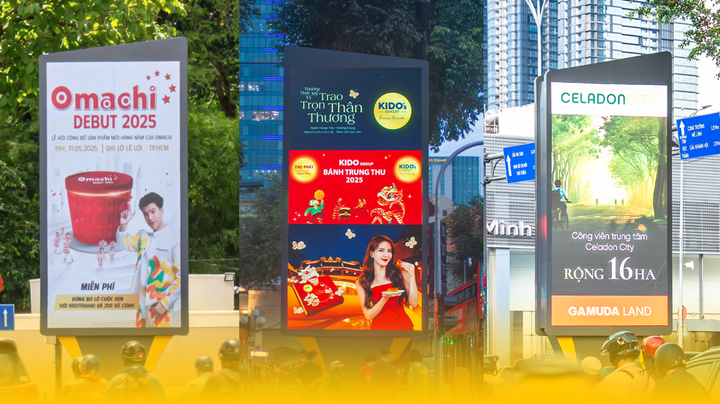 Cuộc đua của hàng loạt thương hiệu lớn mạnh tay rót tiền quảng bá trên LED 5G của VINAMA.