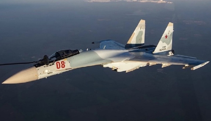 Su-35 của Lực lượng Không quân Vũ trụ Nga. Ảnh Military Watch
