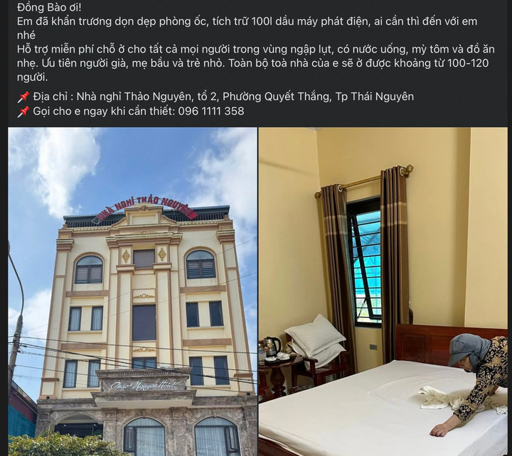 Bài đăng của chị Thảo Nguyên trên mạng xã hội.