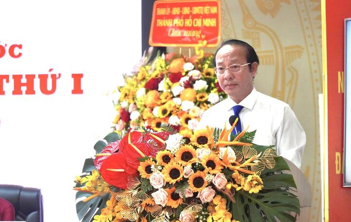 Ông Võ Văn Dũng, Chủ nhiệm Ủy ban Kiểm tra Thành ủy TP.HCM. (Ảnh: Ngọc Giang)