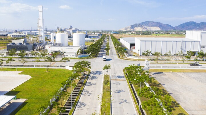 Một góc Khu công nghiệp chuyên sâu Phú Mỹ 3, phường Tân Phước. (Ảnh: Nguyễn Long)