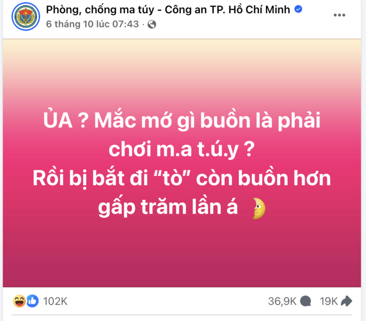 Bài đăng gây sốt mạng của Fanpage