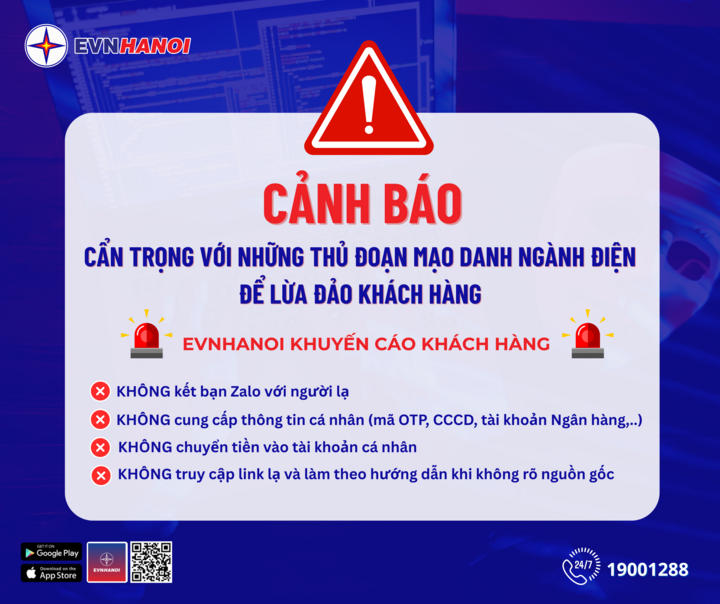 EVNHANOI khuyến cáo khách hàng về thủ đoạn mạo danh ngành điện để lừa đảo - 1