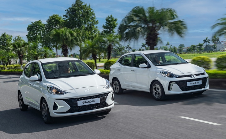 Hyundai Grand i10 nhận ưu đãi hấp dẫn và chế độ bảo hành 8 năm trong tháng 10. (Ảnh HTV)