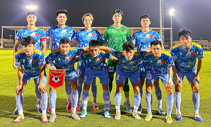 Đội hình ra sân của U23 Việt Nam (Ảnh: VFF)