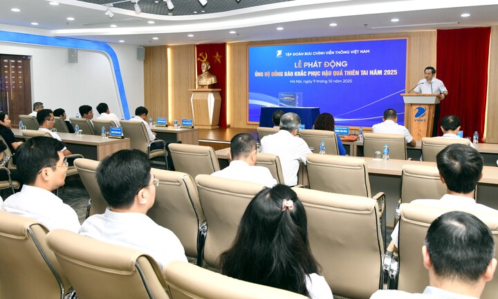 VNPT phát động ủng hộ đồng bào khắc phục thiên tai năm 2025. (Nguồn: VNPT)
