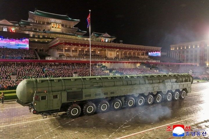 Hình ảnh tại buổi duyệt binh hôm 10/10/2025. Ảnh KCNA