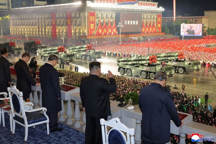 Hình ảnh tại buổi duyệt binh hôm 10/10/2025. Ảnh KCNA
