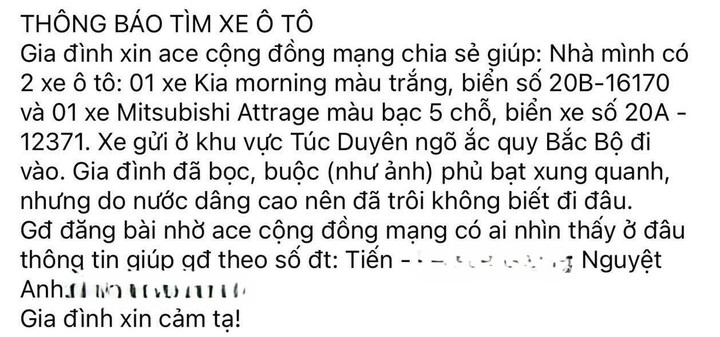 Chi 800 nghìn đồng bọc bạt ô tô tránh lũ, chủ xe Thái Nguyên bảo toàn 'xế cưng' - 4