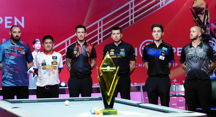 Hàng loạt vận động viên dự giải Hanoi Open Pool Championship 2025.