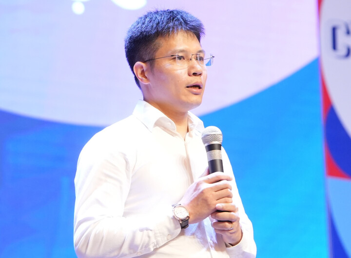 Trung tá Nguyễn Tiến Cường tại sự kiện. (Ảnh: BTC)