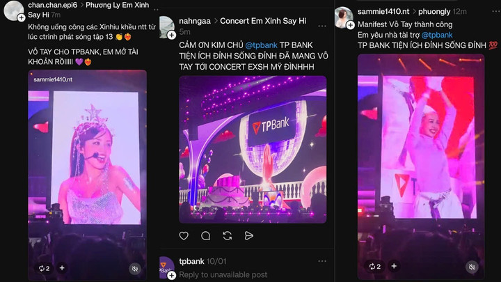 Nhiều bạn trẻ đi concert lại “trót” phải lòng TPBank.