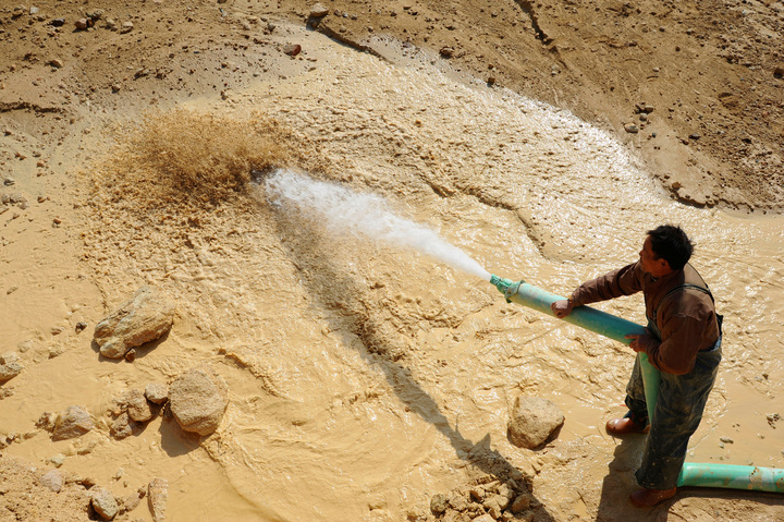 Khu mỏ khai thác kim loại đất hiếm ở huyện Nam Xương, tỉnh Giang Tây, Trung Quốc. (Ảnh: Reuters)