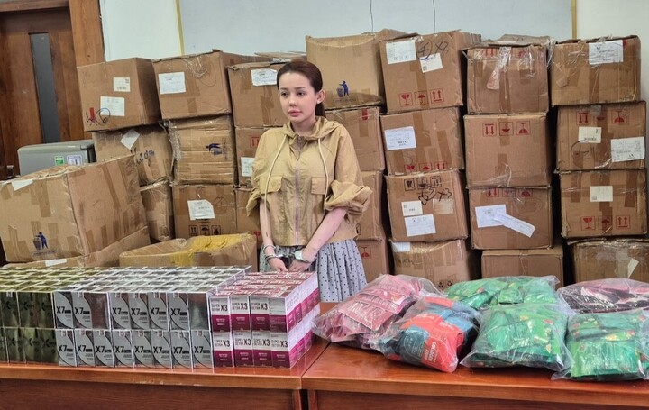 Ngân 98 và tang vật thu giữ. (Ảnh: CACC)