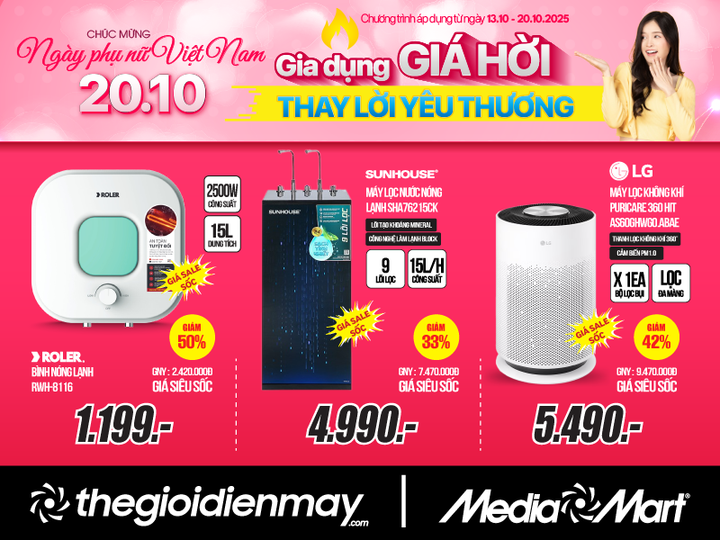 Giảm sâu tới 50% dịp 20/10: MediaMart tung 'deal hời' thay lời yêu thương - 5