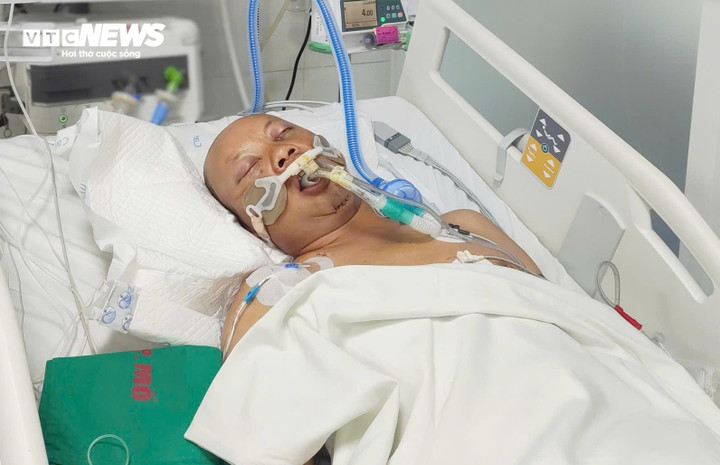 Anh Dùng được chẩn đoán đa chấn thương. (Ảnh: Loan Hoà)