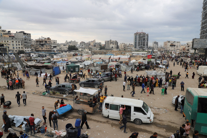 Một góc thành phố Gaza hoang tàn sau cuộc xung đột dai dẳng.