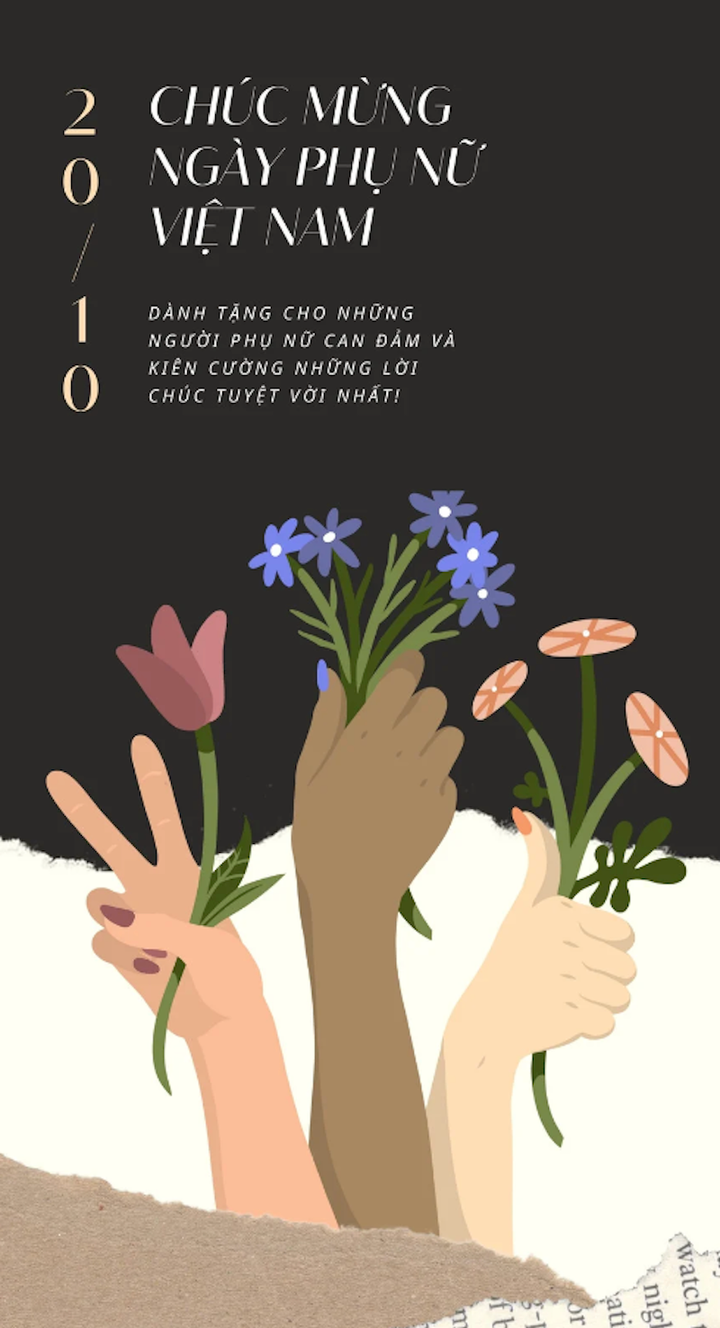 Bạn có thể gửi lời chúc tốt đẹp nhất đến người phụ nữ quan trọng của mình qua tấm thiệp.