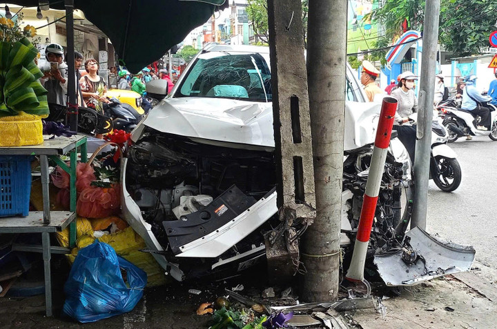 Hiện trường vụ tai nạn.