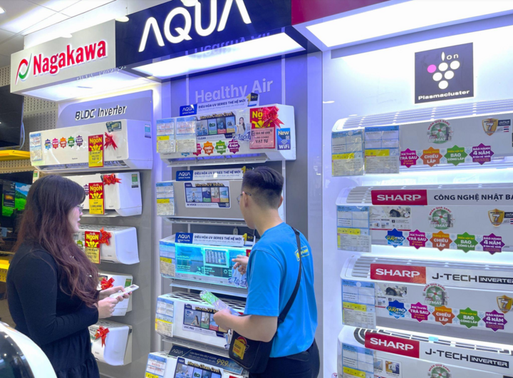 Tại Điện máy XANH, người tiêu dùng có thể dễ dàng tìm được chiếc máy lạnh phù hợp với nhu cầu và ngân sách của gia đình, từ các dòng tiết kiệm điện, làm lạnh nhanh đến các mẫu tích hợp công nghệ kháng khuẩn, lọc bụi mịn.