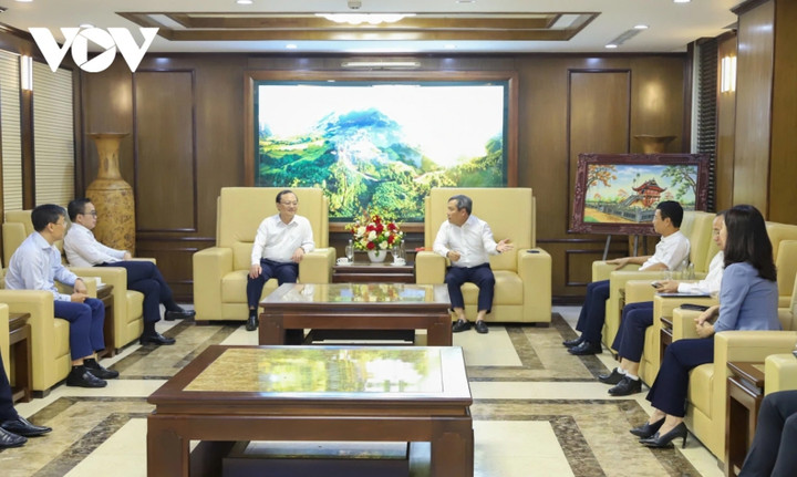 Đoàn công tác của Đài Tiếng nói Việt Nam làm việc với Tỉnh uỷ Quảng Ninh