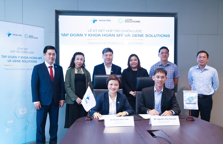 Tập đoàn y khoa Hoàn Mỹ và Gene Solutions ký kết hợp tác chiến lược. (Ảnh: HM)