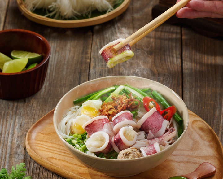 Hủ tiếu mực thơm ngon chuẩn vị.