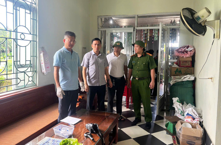 Lãnh đạo Công an tỉnh Quảng Ninh có mặt tại hiện trường chỉ đạo công tác phá án.