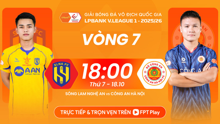 Sông Lam Nghệ An đấu với CAHN ở vòng 7 V.League.
