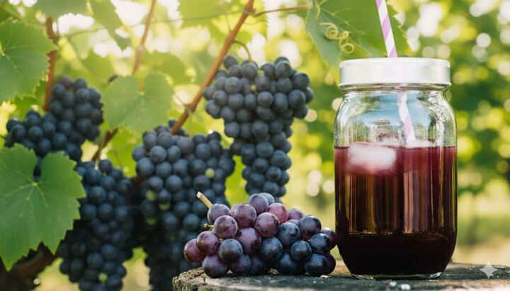 5 tác dụng bất ngờ của nước ép nho tím với cơ thể