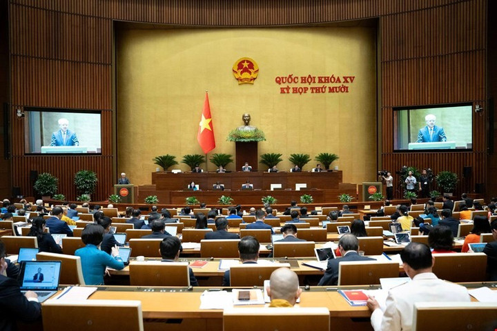 Các đại biểu tại kỳ họp. (Ảnh: Media Quốc hội).