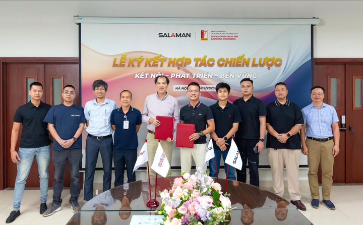 Thương hiệu Salaman thiết lập quan hệ hợp tác với Đại học Bách khoa Hà Nội - cái nôi của khoa học công nghệ kỹ thuật Việt Nam.