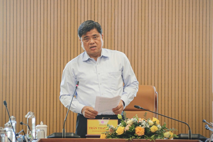 Thứ trưởng Nông nghiệp và Môi trường Trần Thanh Nam phát biểu tại Hội nghị.