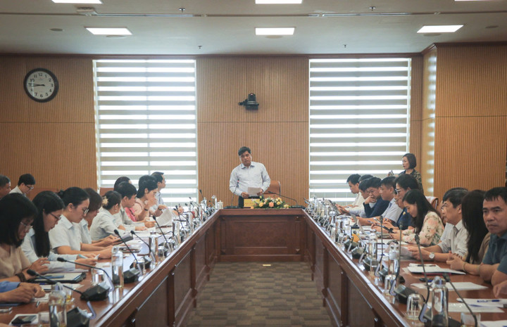 Toàn cảnh Hội nghị tại điểm cầu trụ sở Bộ Nông nghiệp và Môi trường ở Hà Nội.