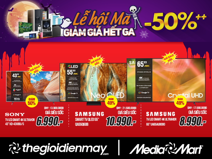 Giảm sâu 50% mùa Halloween: MediaMart triển khai chương trình khuyến mại lớn - 2