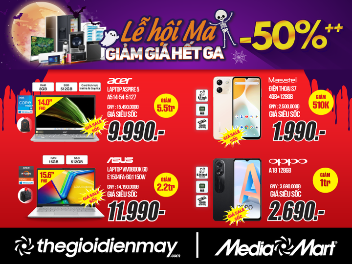 Giảm sâu 50% mùa Halloween: MediaMart triển khai chương trình khuyến mại lớn - 6