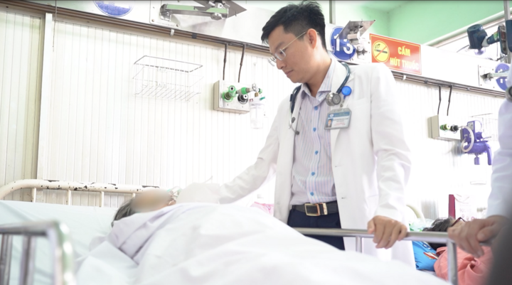 Bệnh nhân suýt đột tử được cứu sống kịp thời. (Ảnh: BVCC)