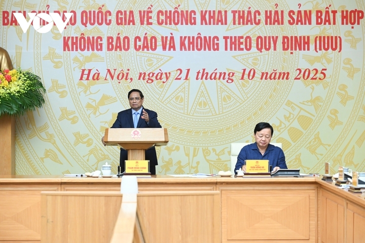 Thủ tướng Phạm Minh Chính chủ trì Phiên họp lần thứ 18 của Ban Chỉ đạo Quốc gia về chống khai thác hải sản bất hợp pháp, không báo cáo và không theo quy định (IUU).