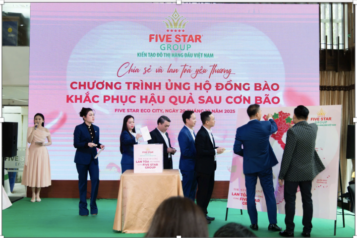 Five Star Group quyên góp 1 tỷ đồng hỗ trợ đồng bào vùng lũ.