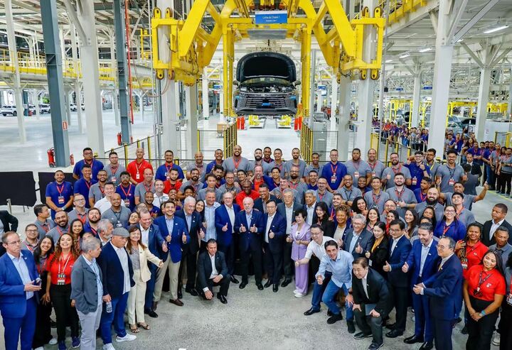 Sự kiện xuất xưởng xe năng lượng mới thứ 14 triệu của BYD. (Ảnh: BYD)