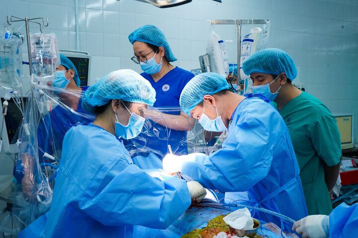 Ca ghép tim đầu tiên thực hiện tại Bệnh viện Thống Nhất, TP.HCM. (Ảnh: BVCC)