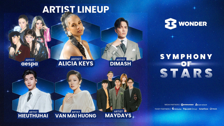 Alicia Keys, aespa, Dimash cùng dàn sao Việt 'đổ bộ' 8Wonder Winter 2025 - 1