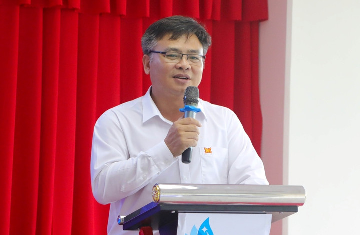 PGS.TS Phạm Văn Song, Hiệu trưởng Trường Đại học Công nghệ Miền Đông. (Ảnh: Đ.V)